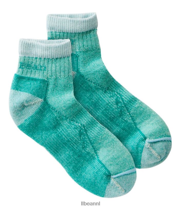 L.L.Bean Heren Cresta wollen lichtgewicht wandelsokken lichte kelly accessoires VT0641045