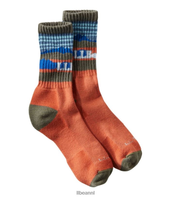 L.L.Bean Heren Katahdin wandelsokken terracotta accessoires VT0645203