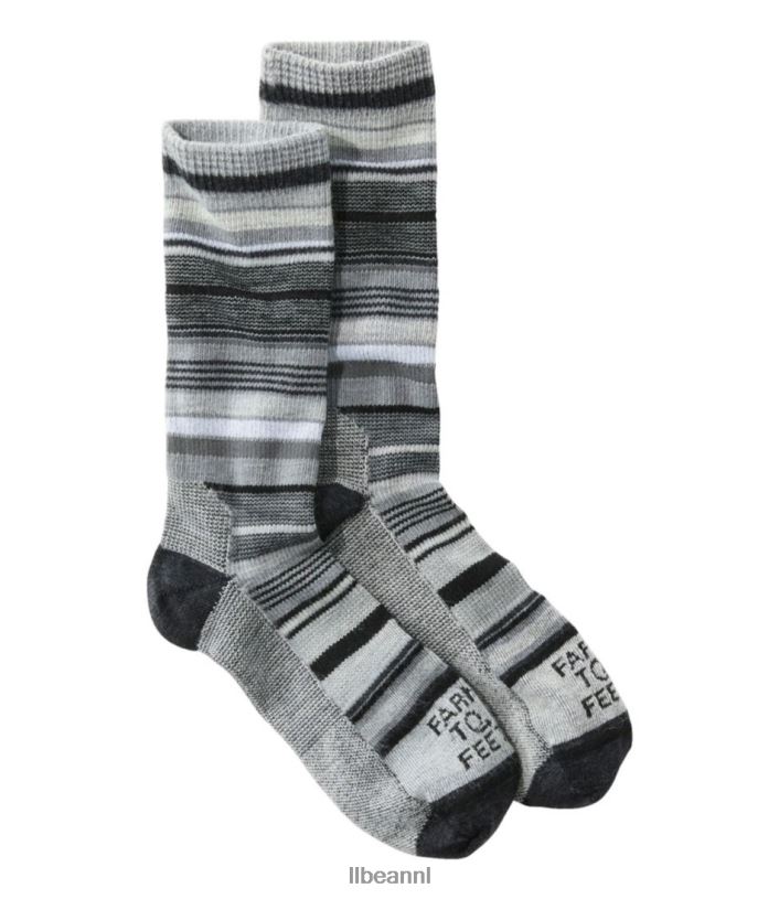 L.L.Bean Heren Van boerderij tot voet ithaca crew sokken houtskool accessoires VT0643562