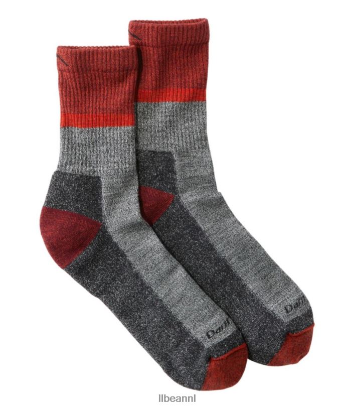 L.L.Bean Heren Verdomd stoere Ranger micro crew middengewicht wandelsok peper accessoires VT064766