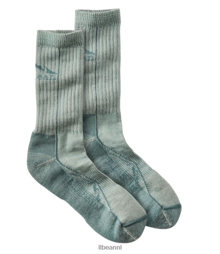 L.L.Bean Heren unisex cresta wollen no-fly zone lichtgewicht wandelsokken lichte everglade accessoires VT06476