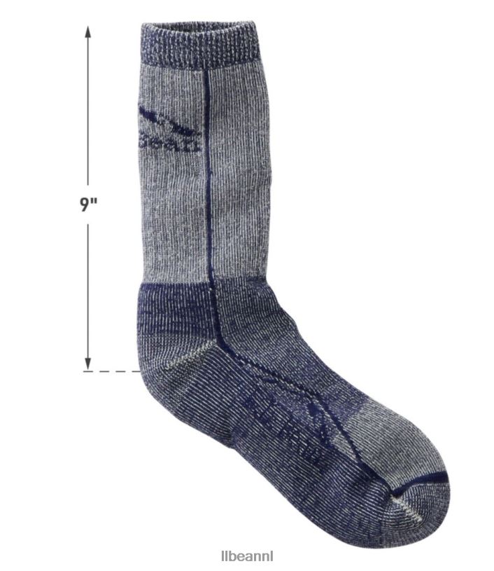 L.L.Bean Heren unisex cresta wollen no-fly zone lichtgewicht wandelsokken lichte everglade accessoires VT06476