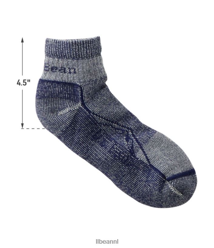 L.L.Bean Heren unisex cresta wollen no-fly zone lichtgewicht wandelsokken lila accessoires VT0643787