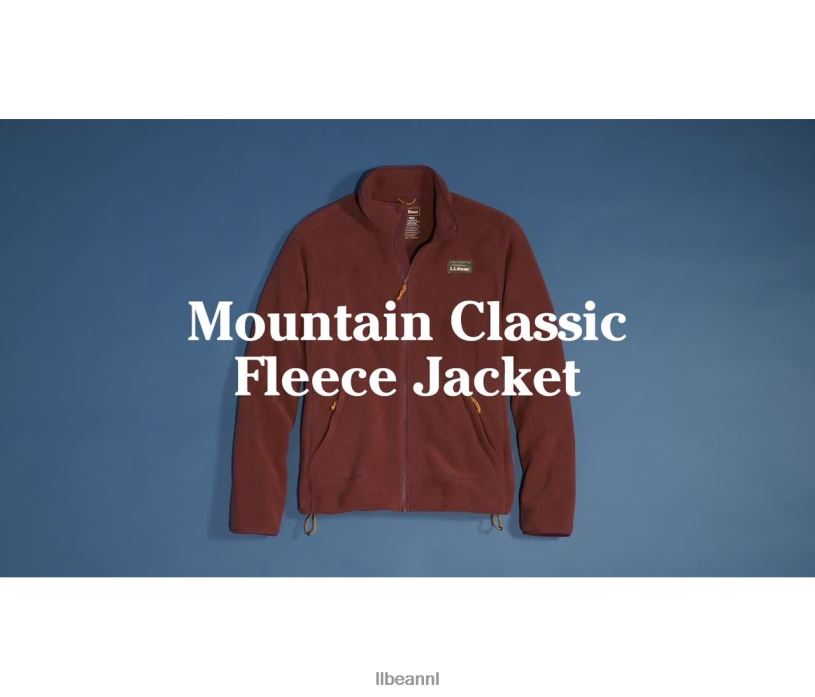 L.L.Bean Heren Klassiek bergfleecejack roest oranje bovenkleding VT0643283