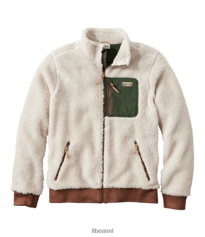 L.L.Bean Heren Sherpafleece jack speksteen/bosschaduw bovenkleding VT064532