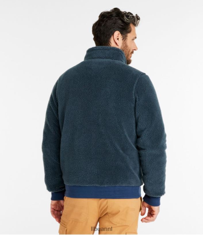 L.L.Bean Heren Sherpafleece jack stormblauw/collegiaal blauw bovenkleding VT0643403