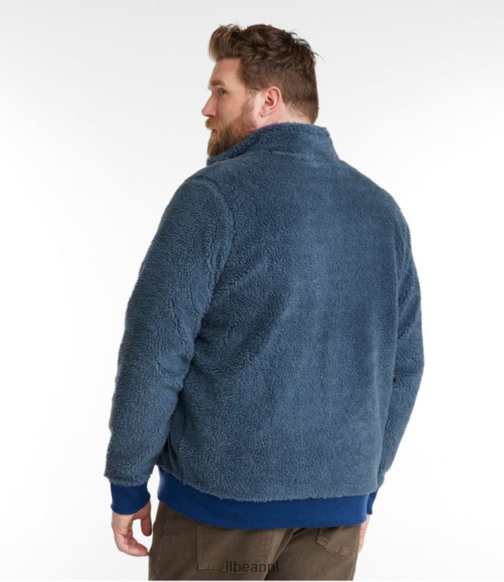 L.L.Bean Heren Sherpafleece jack stormblauw/collegiaal blauw bovenkleding VT0643403