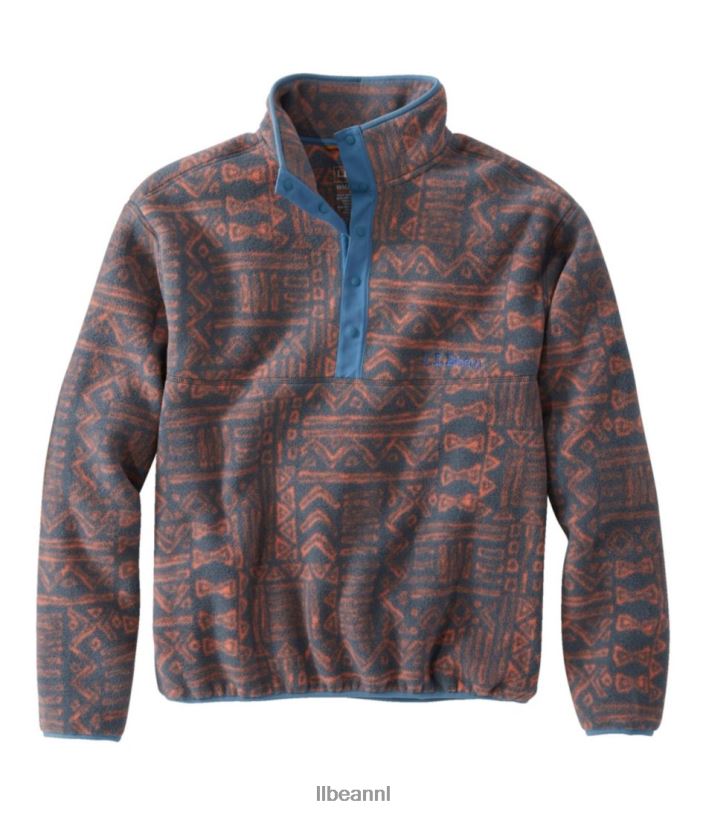 L.L.Bean Heren klassieke fleecetrui sintel geo bovenkleding VT064868