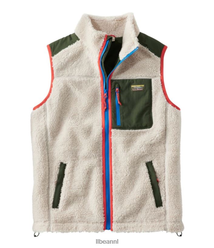 L.L.Bean Heren sherpa-vest speksteen bovenkleding VT0643394