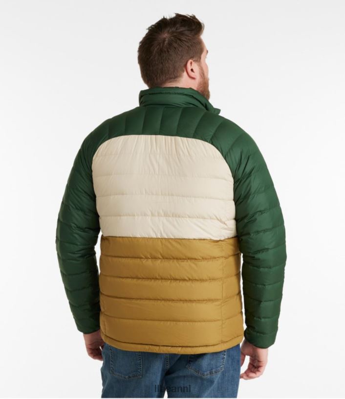 L.L.Bean Heren donsjack bordeaux/nautische marine bovenkleding VT064922