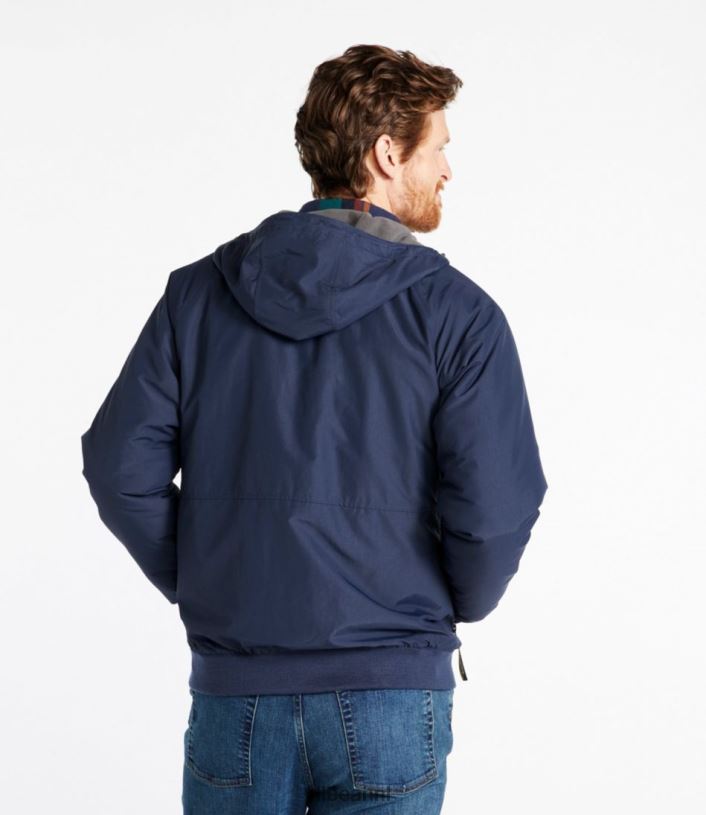 L.L.Bean Heren geïsoleerd 3-seizoenen bomberjack met capuchon tijm bovenkleding VT0643700