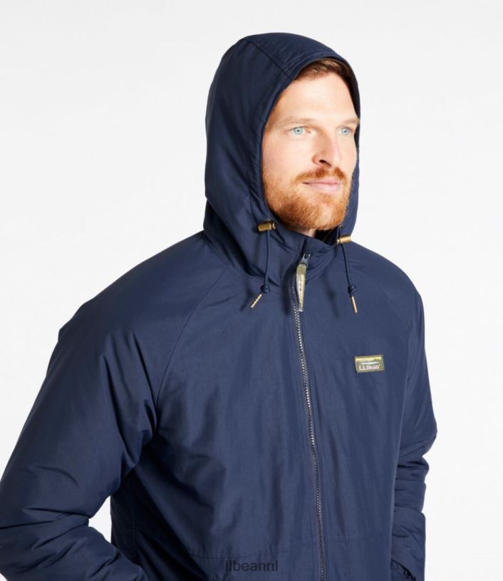 L.L.Bean Heren geïsoleerd 3-seizoenen bomberjack met capuchon tijm bovenkleding VT0643700