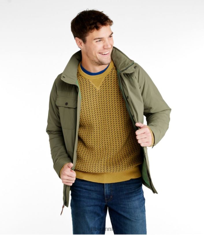 L.L.Bean Heren geïsoleerd reisjack fossiel bruin bovenkleding VT0645029