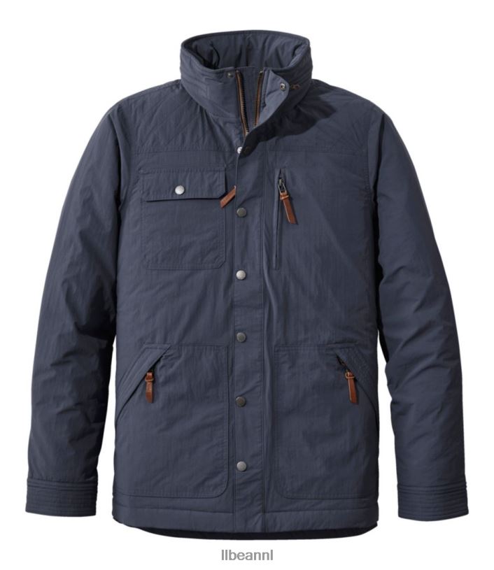 L.L.Bean Heren geïsoleerd reisjack koolstof marine bovenkleding VT0643520