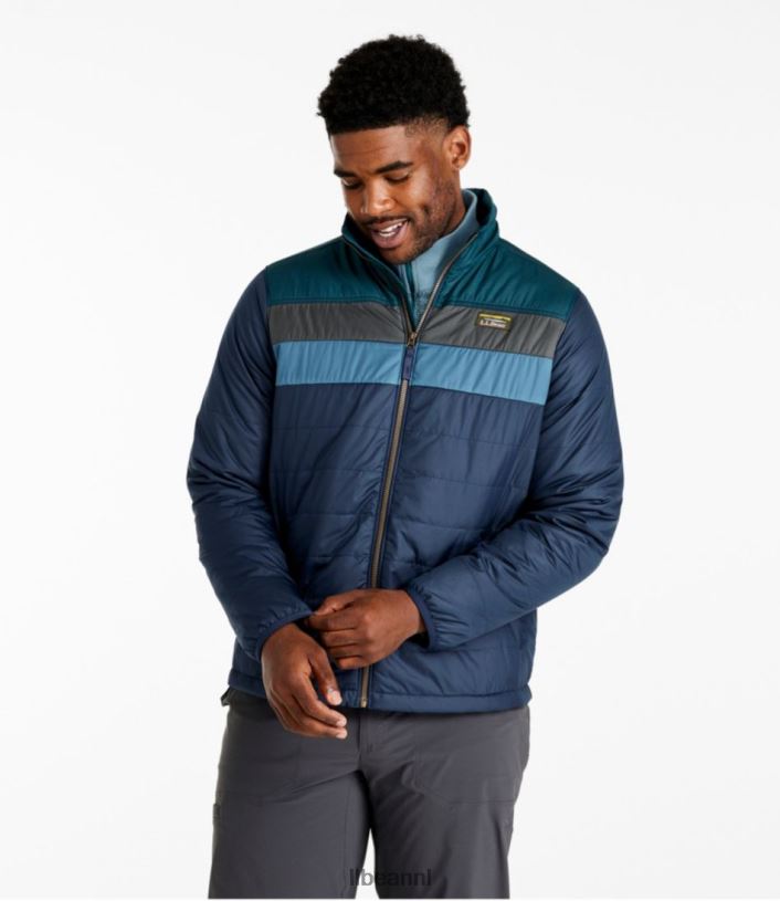 L.L.Bean Heren klassiek bergjasje met puffer kelpgroen/nautisch marineblauw bovenkleding VT0645959