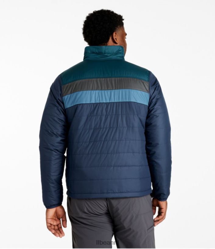 L.L.Bean Heren klassiek bergjasje met puffer kelpgroen/nautisch marineblauw bovenkleding VT0645959