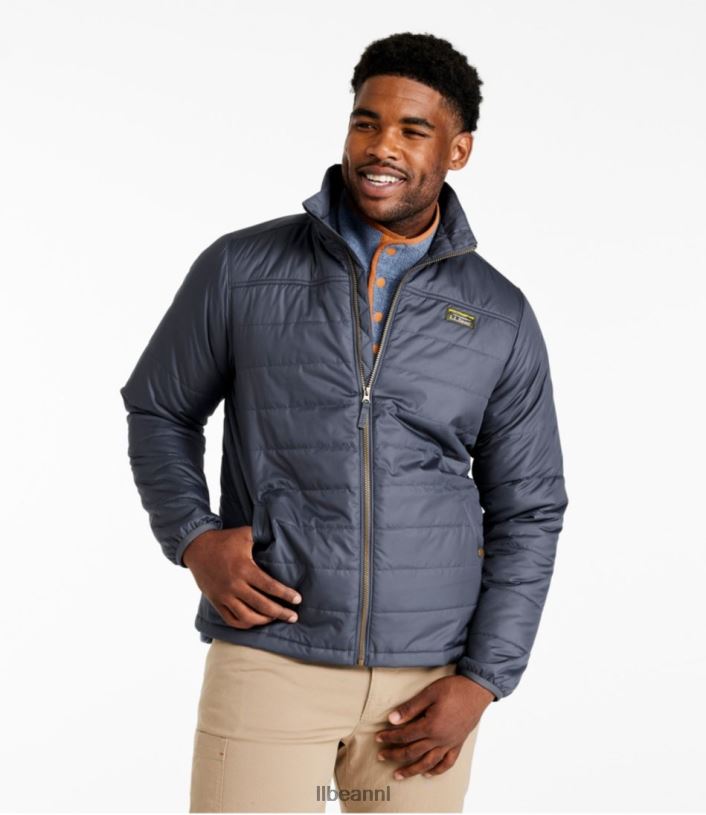 L.L.Bean Heren klassiek bergjasje met puffer staalgrijs bovenkleding VT0646676