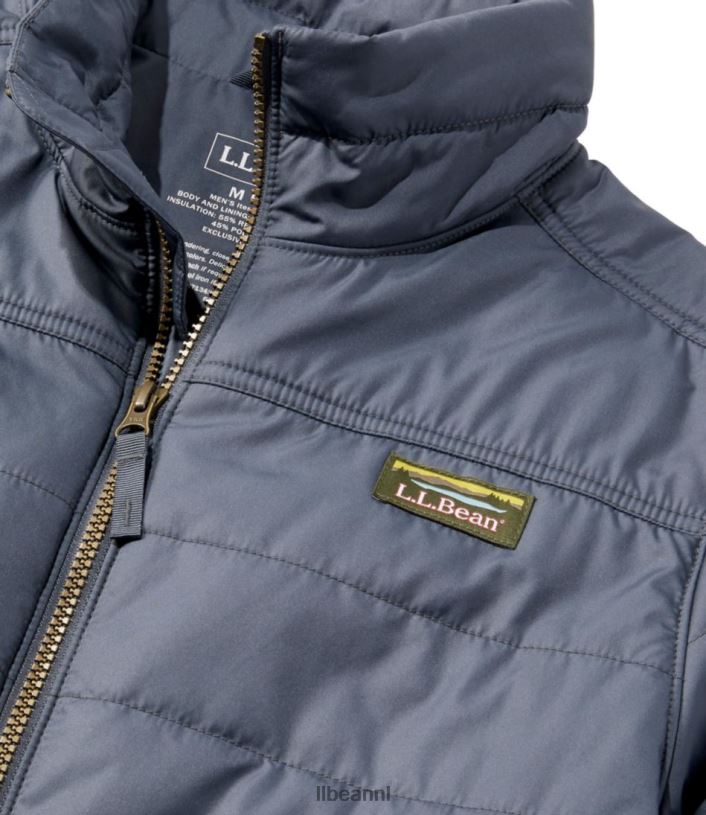 L.L.Bean Heren klassiek bergjasje met puffer staalgrijs bovenkleding VT0646676
