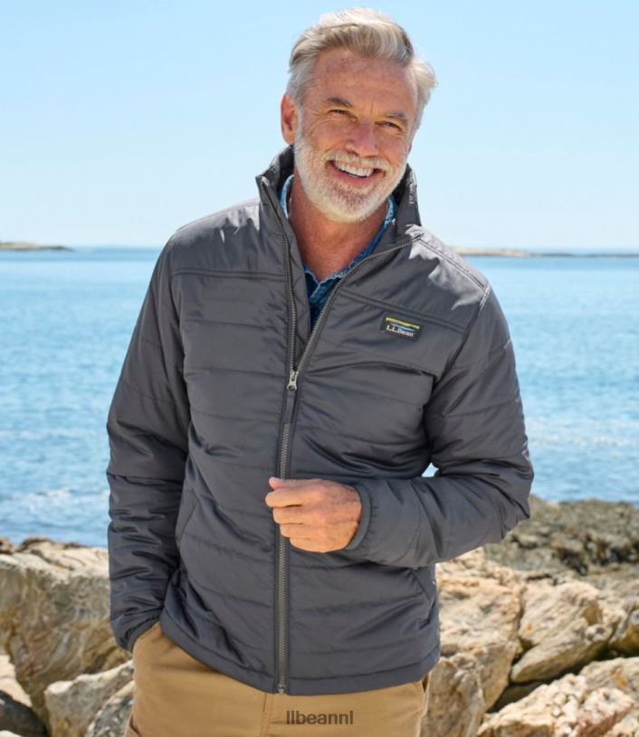 L.L.Bean Heren klassiek bergjasje met puffer staalgrijs bovenkleding VT0646676