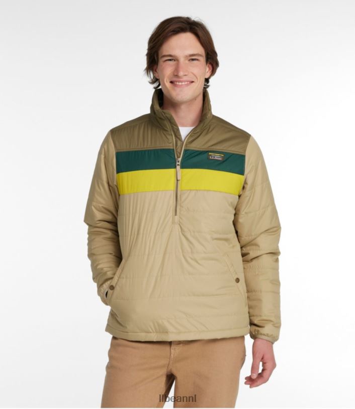 L.L.Bean Heren klassieke bergpufferpullover kelpgroen/nautisch marineblauw bovenkleding VT0643475