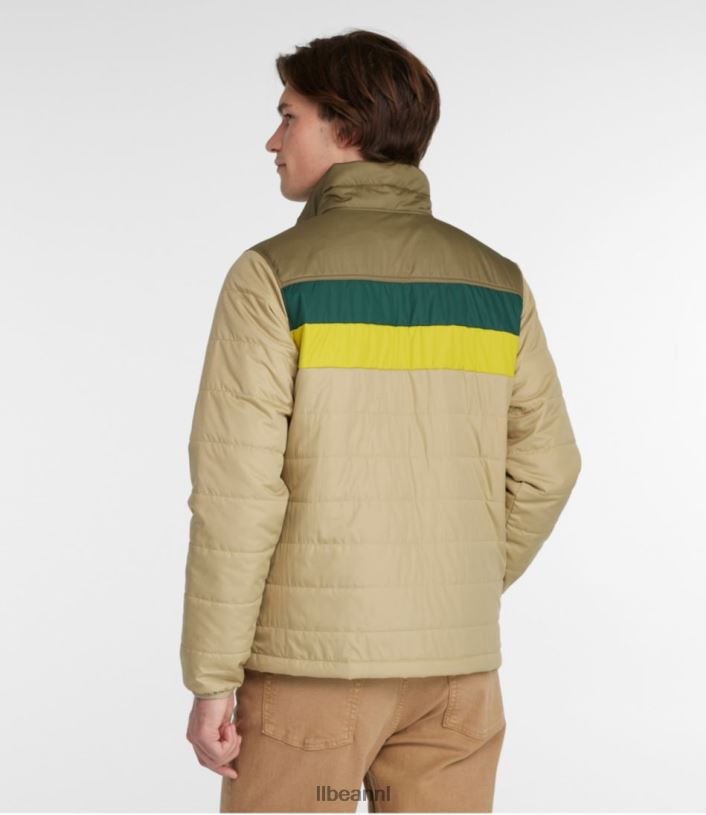 L.L.Bean Heren klassieke bergpufferpullover kelpgroen/nautisch marineblauw bovenkleding VT0643475