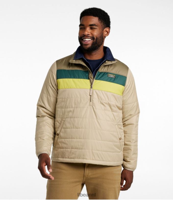 L.L.Bean Heren klassieke bergpufferpullover kelpgroen/nautisch marineblauw bovenkleding VT0643475