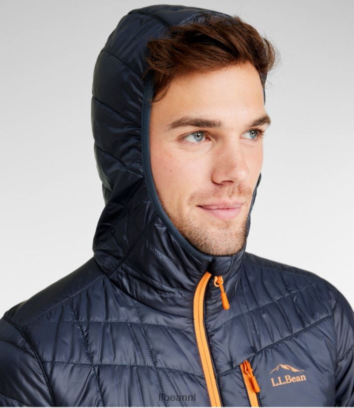 L.L.Bean Heren primaloft packaway jack met capuchon levendig rood bovenkleding VT0646610
