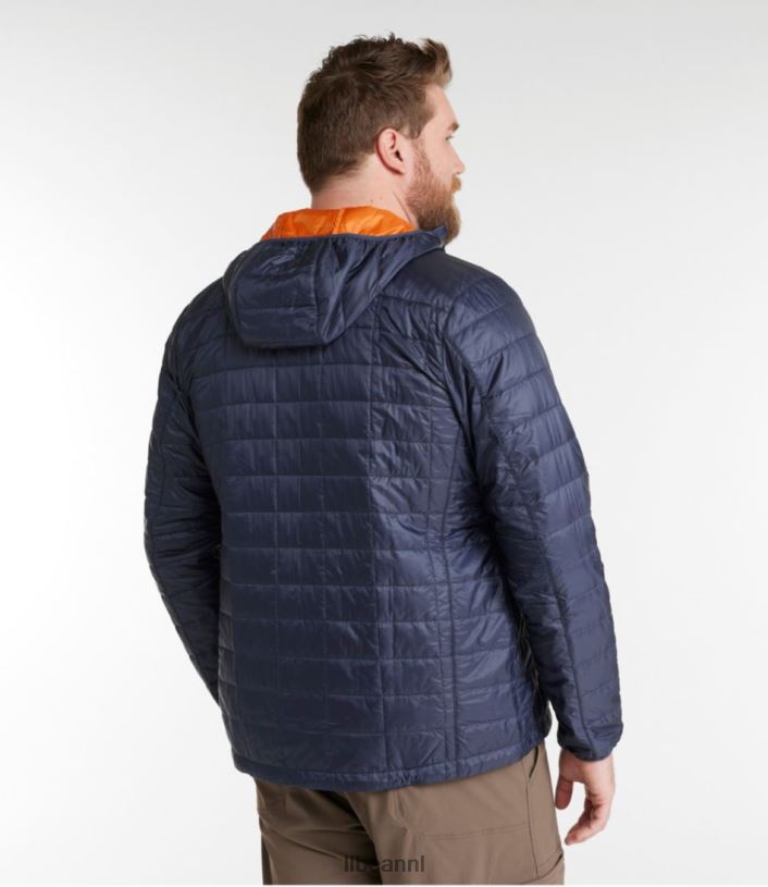 L.L.Bean Heren primaloft packaway jack met capuchon levendig rood bovenkleding VT0646610