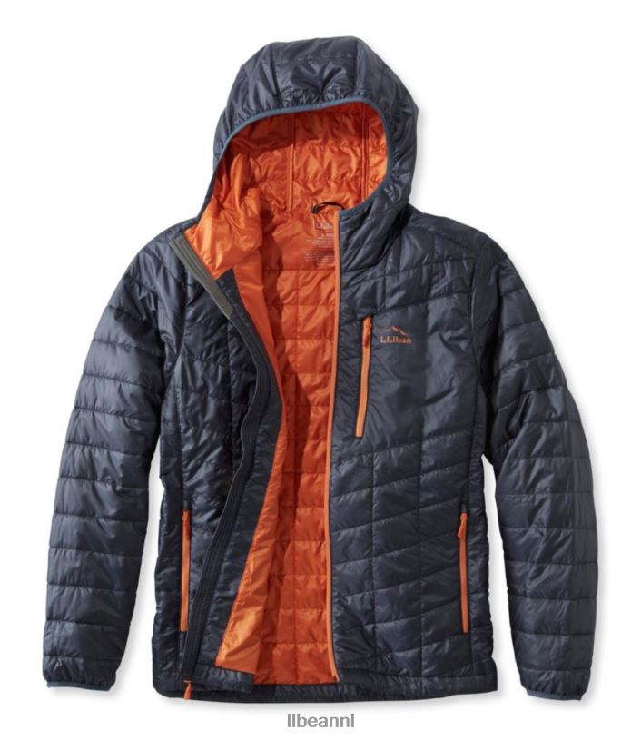L.L.Bean Heren primaloft packaway jack met capuchon levendig rood bovenkleding VT0646610