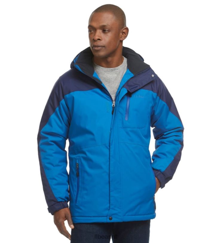 L.L.Bean Heren stoere ridge parka donkerrood/zwart bovenkleding VT064733