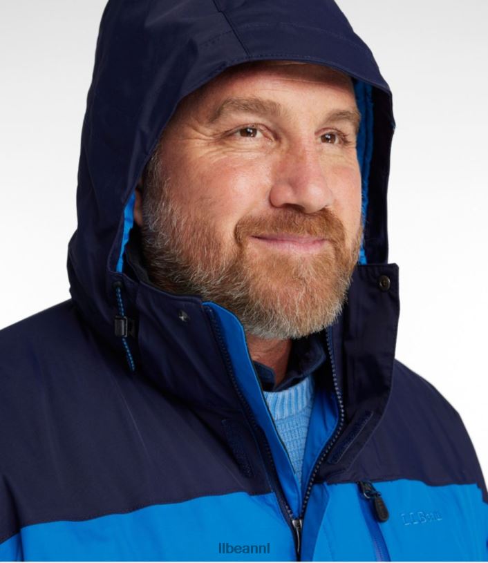 L.L.Bean Heren stoere ridge parka donkerrood/zwart bovenkleding VT064733