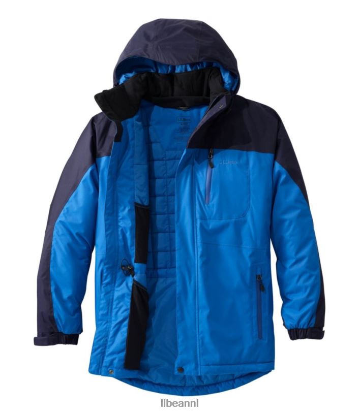 L.L.Bean Heren stoere ridge parka donkerrood/zwart bovenkleding VT064733