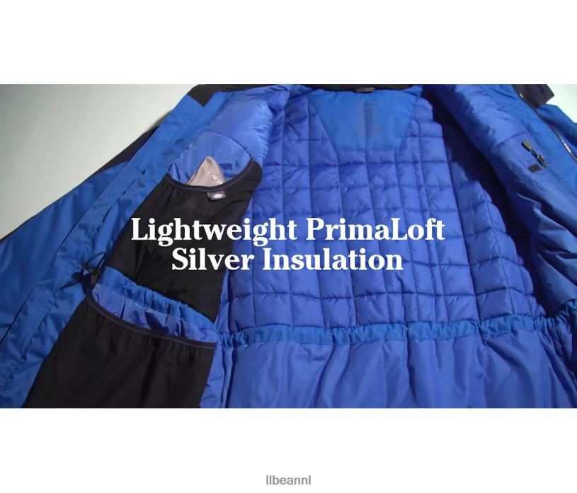 L.L.Bean Heren stoere ridge parka donkerrood/zwart bovenkleding VT064733