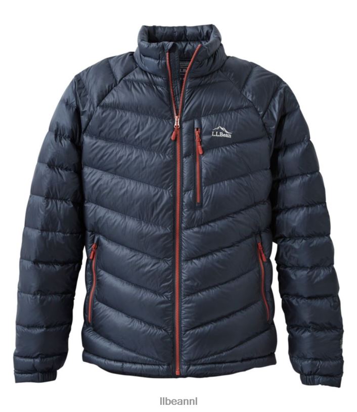 L.L.Bean Heren ultralicht 850 donsjack koolstof marine bovenkleding VT0643391