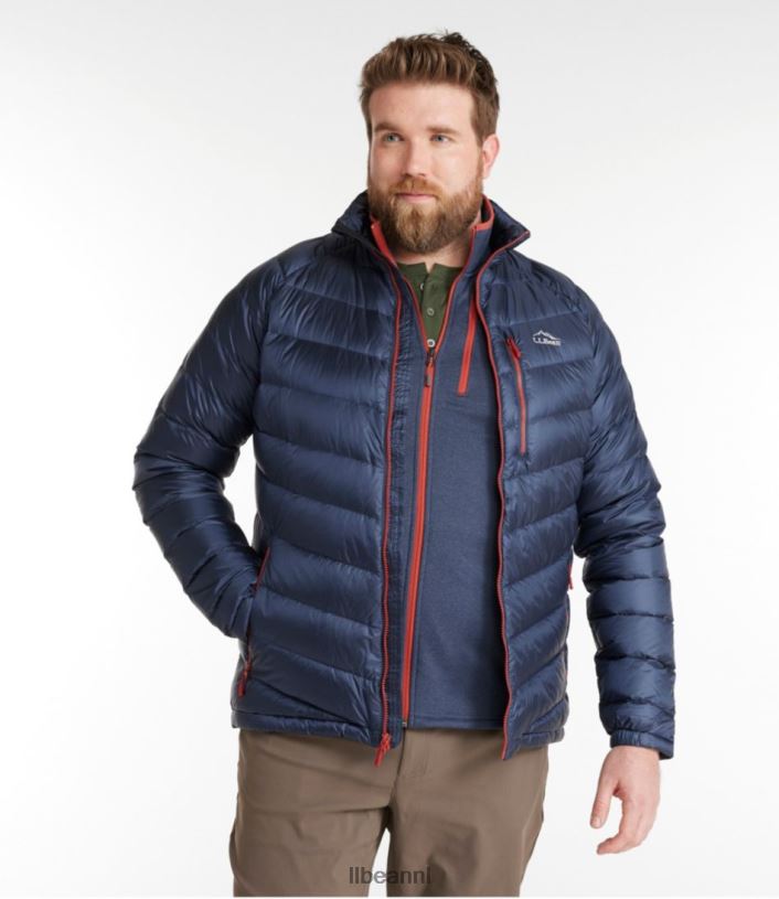 L.L.Bean Heren ultralicht 850 donsjack levendig rood bovenkleding VT0647018