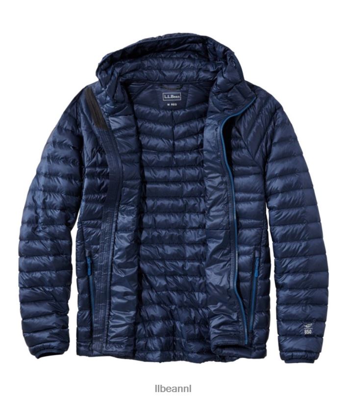 L.L.Bean Heren ultralicht 850 donsjack met capuchon regenwoud bovenkleding VT0644975