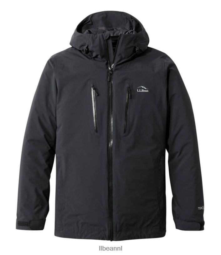 L.L.Bean Heren waterdichte primaloft packaway-jas zwart bovenkleding VT0645122