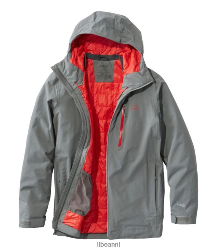 L.L.Bean Heren waterdichte primaloft packaway-jas zwart bovenkleding VT0645122