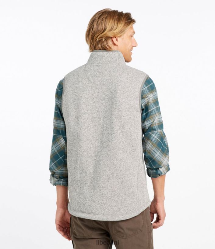 L.L.Bean Heren trui fleecevest licht mahonie bovenkleding VT0646568