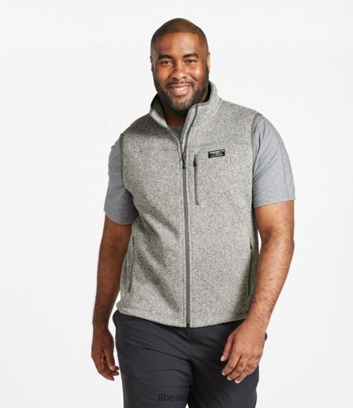 L.L.Bean Heren trui fleecevest licht mahonie bovenkleding VT0646568
