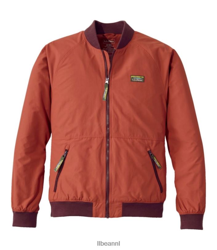 L.L.Bean Heren Bomberjack voor 3 seizoenen licht mahonie bovenkleding VT0645863