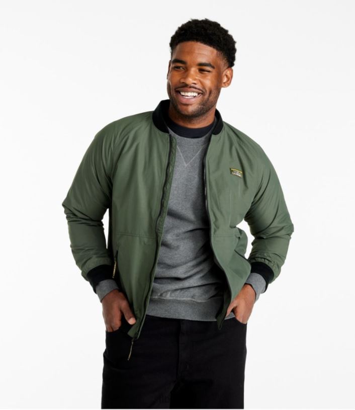 L.L.Bean Heren Bomberjack voor 3 seizoenen licht mahonie bovenkleding VT0645863