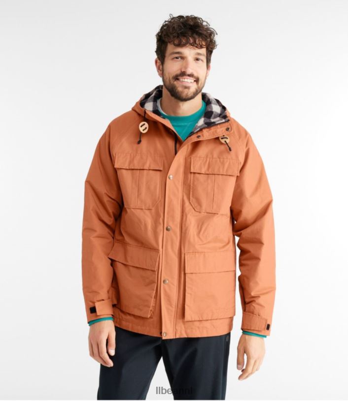 L.L.Bean Heren originele baxter staatsparka \'82 zwarte woud groen bovenkleding VT0644984