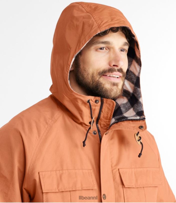 L.L.Bean Heren originele baxter staatsparka \'82 zwarte woud groen bovenkleding VT0644984