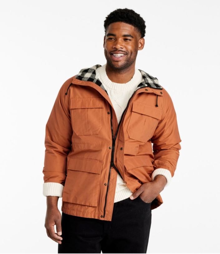 L.L.Bean Heren originele baxter staatsparka \'82 zwarte woud groen bovenkleding VT0644984