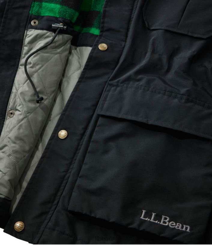 L.L.Bean Heren originele baxter staatsparka \'82 zwarte woud groen bovenkleding VT0644984