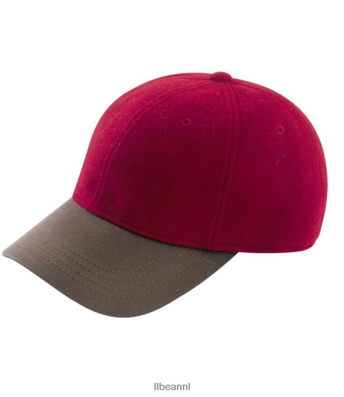 L.L.Bean Heren Balpet van wolmix rood accessoires VT0643550