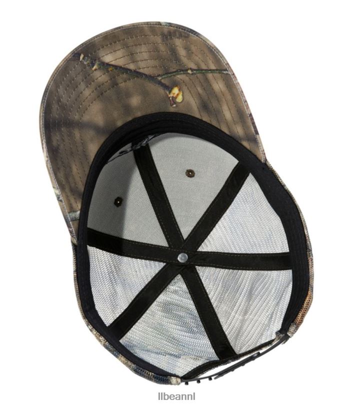L.L.Bean Heren camouflage vrachtwagenchauffeur hoed bemost eiken land accessoires VT064634