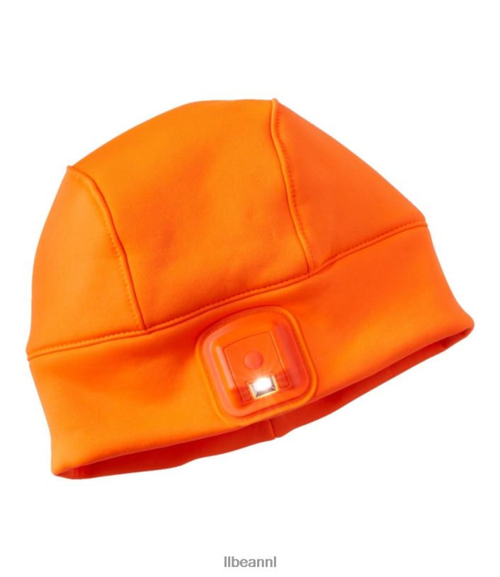 L.L.Bean Heren Pathfinder oplaadbare led-muts jager oranje accessoires VT0646622