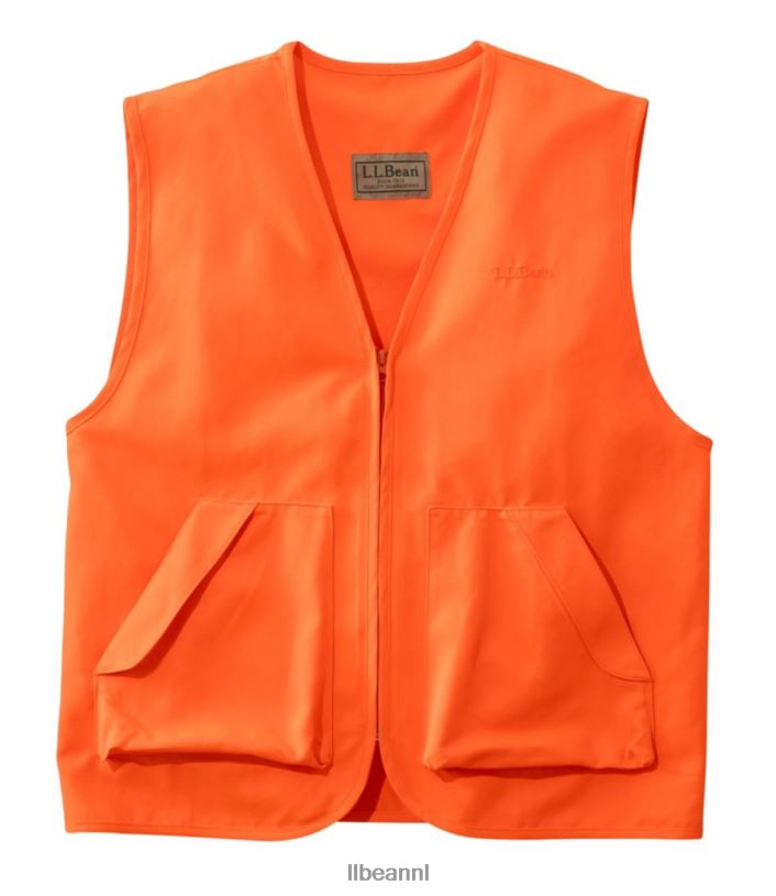 L.L.Bean Heren Veiligheidsvest voor de jacht op groot wild jager oranje uitrusting voor buiten VT0641909